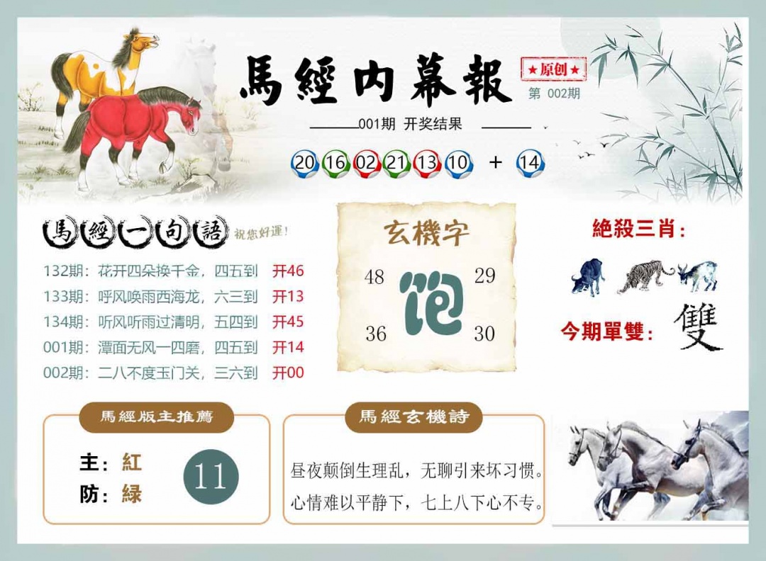 002期马经内幕报[图]